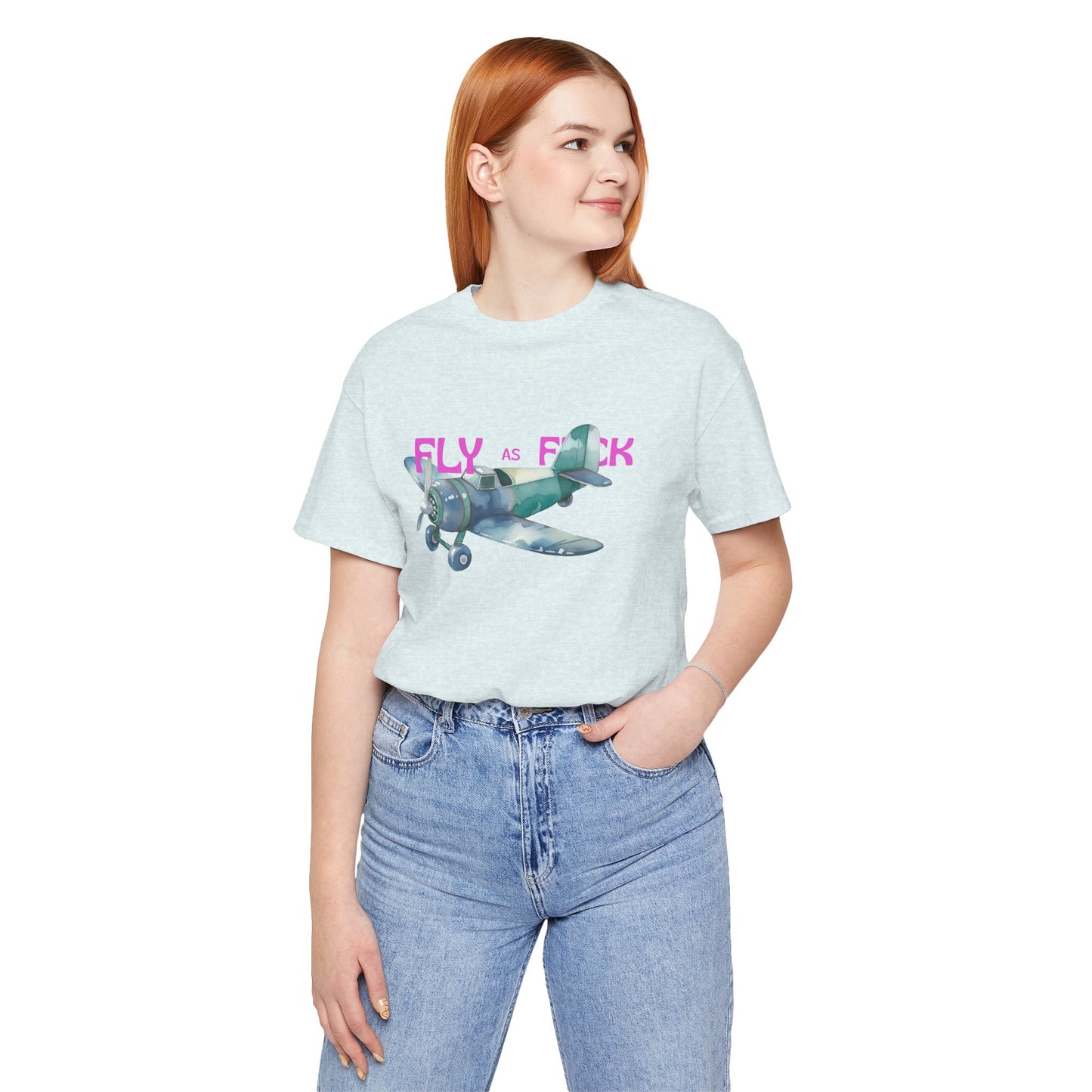 "Fly as F" Airplane Unisex Tee