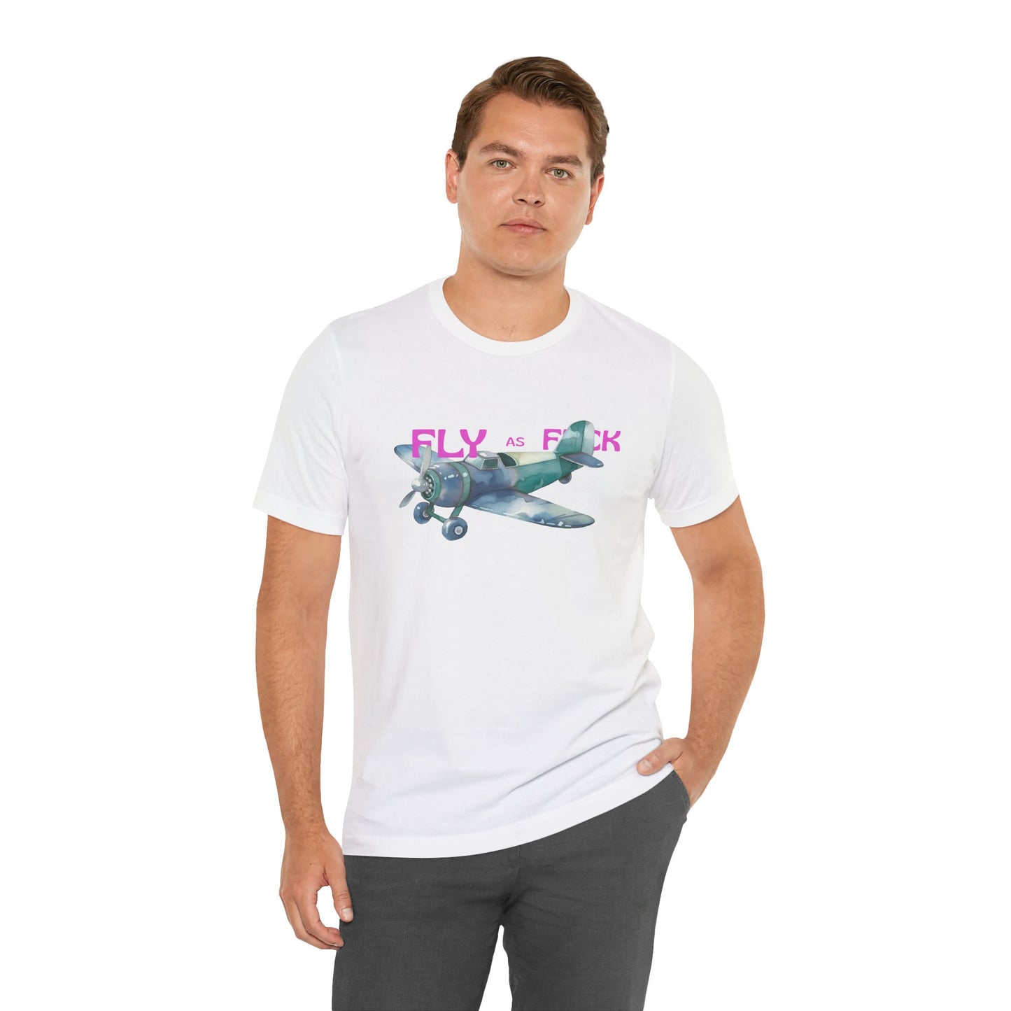 "Fly as F" Airplane Unisex Tee