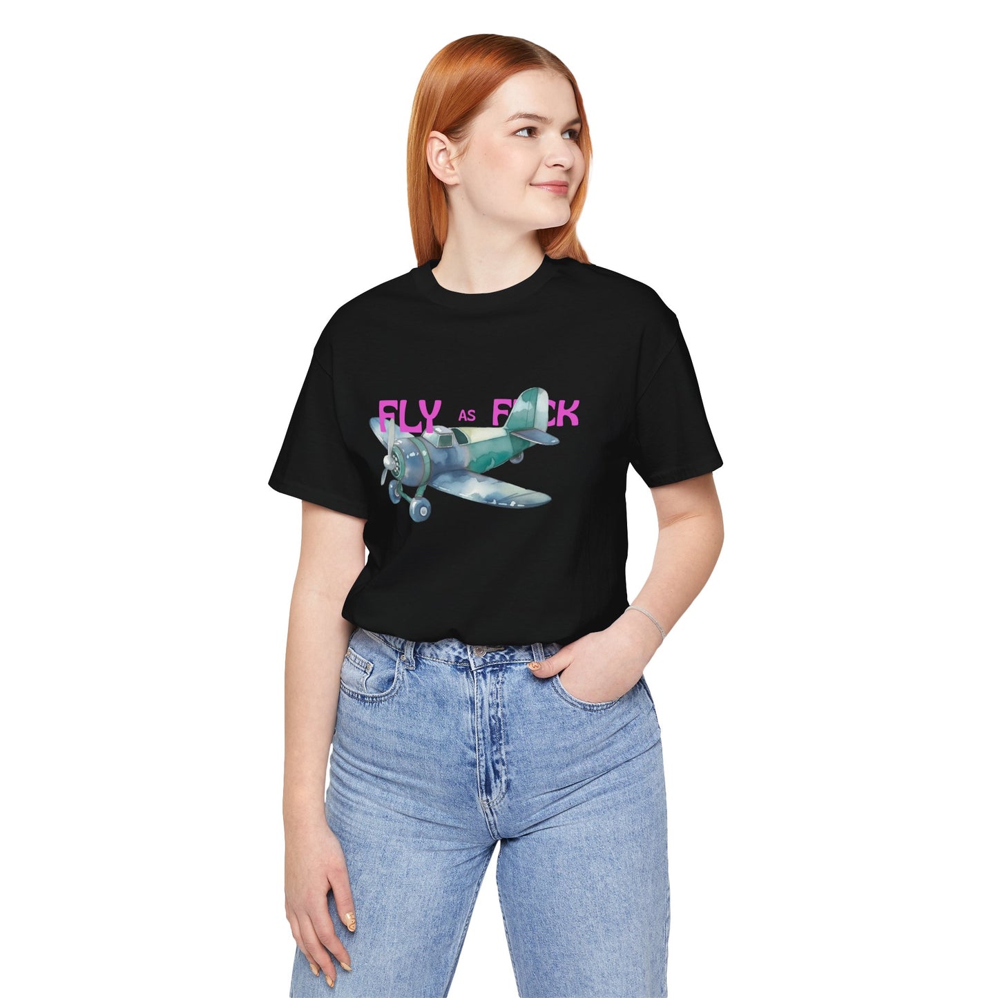 "Fly as F" Airplane Unisex Tee