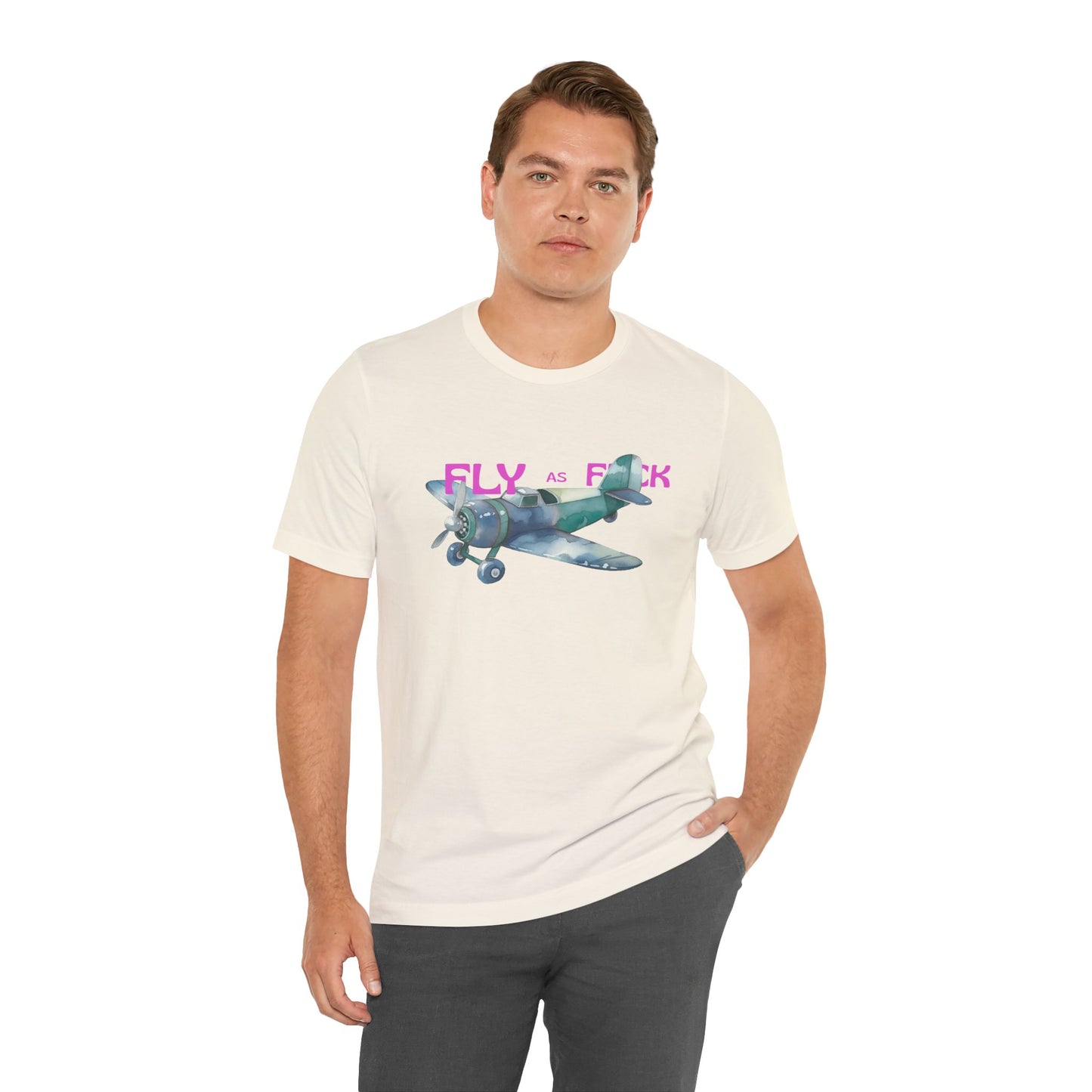 "Fly as F" Airplane Unisex Tee