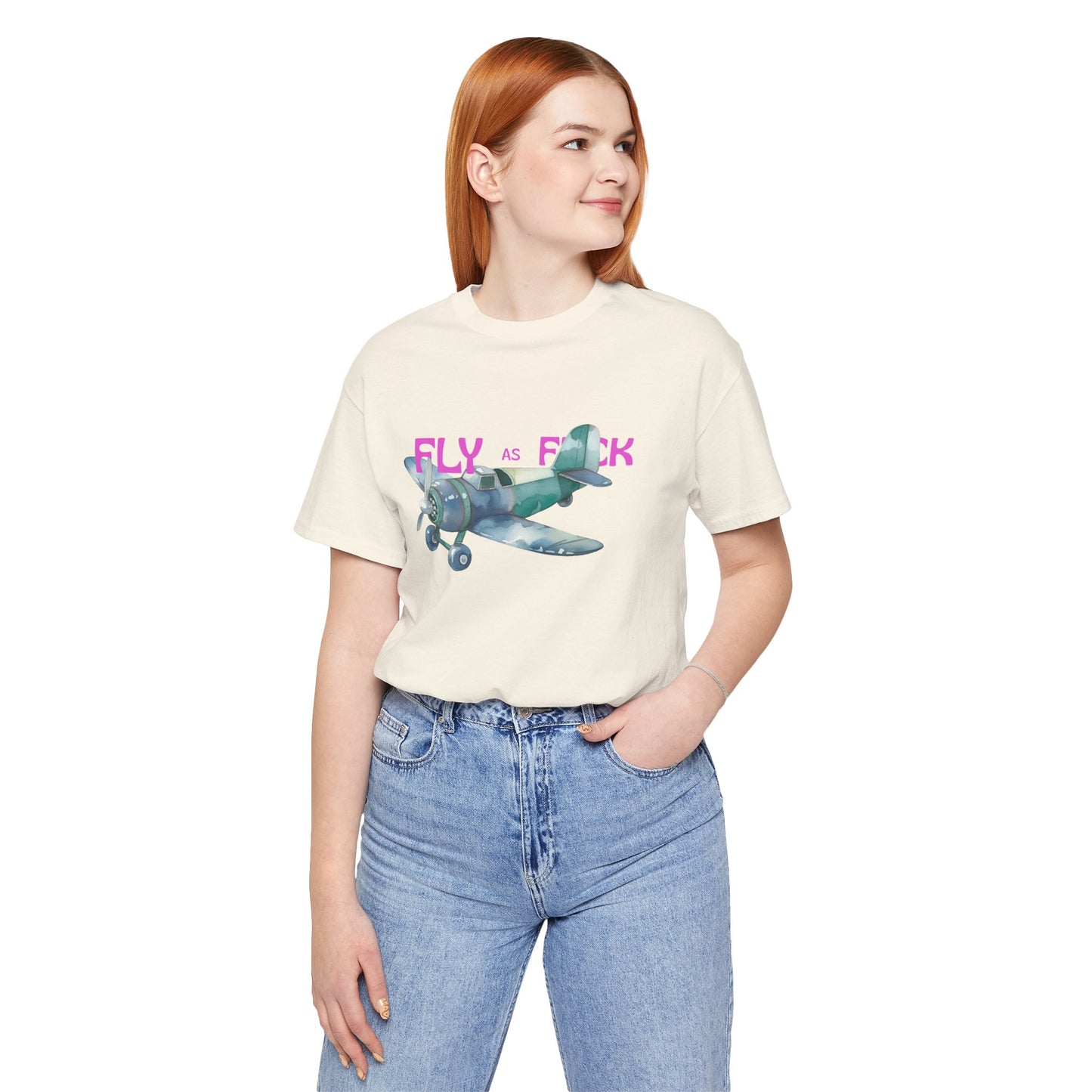 "Fly as F" Airplane Unisex Tee