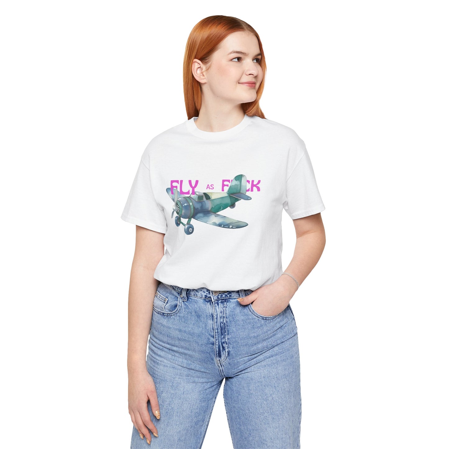 "Fly as F" Airplane Unisex Tee