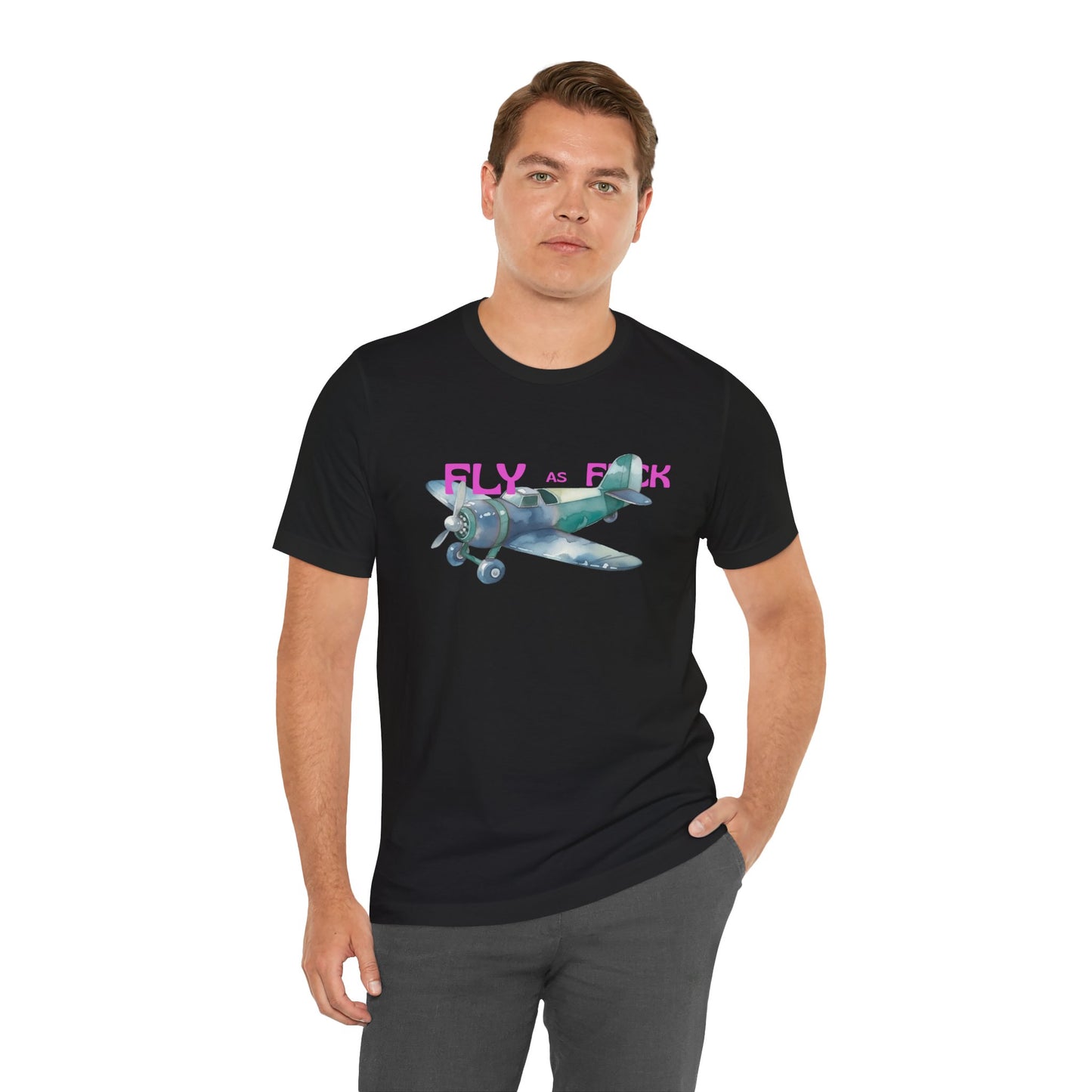 "Fly as F" Airplane Unisex Tee