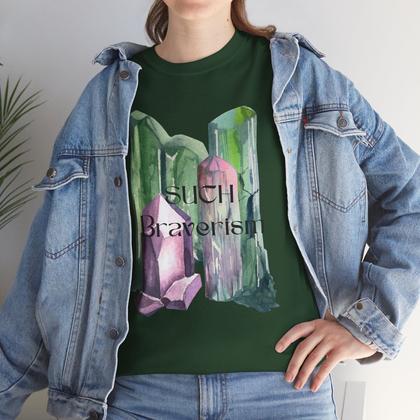 "Such Braverism" Crystal Unisex Heavy Cotton Tee