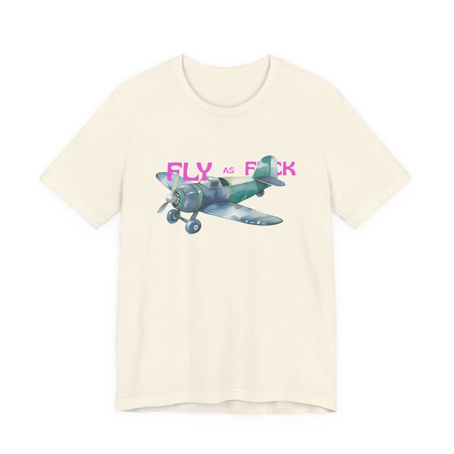 "Fly as F" Airplane Unisex Tee